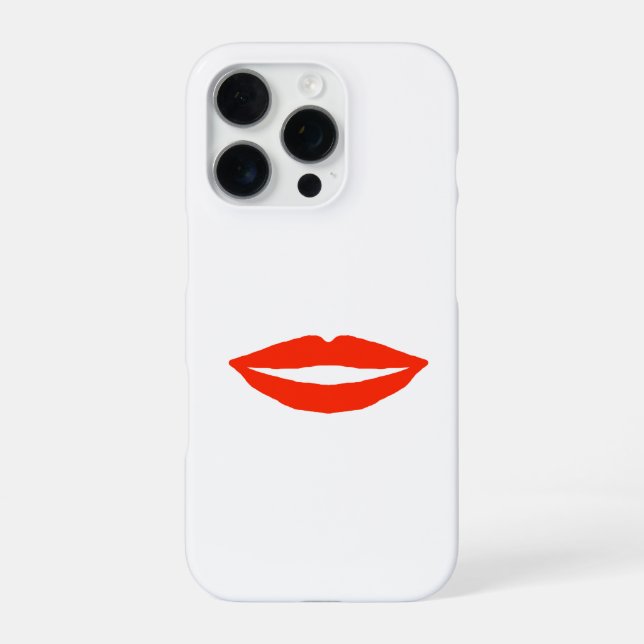 Red Lips iPhone Case (Back)
