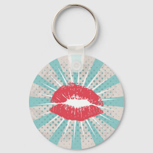 Red lips keychain
