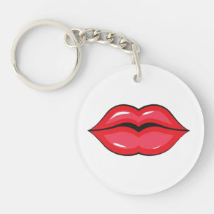 Red Lips Keychain