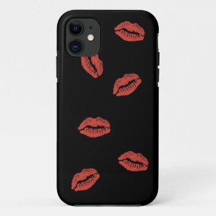 Red Lips Kiss iPhone 5 Case