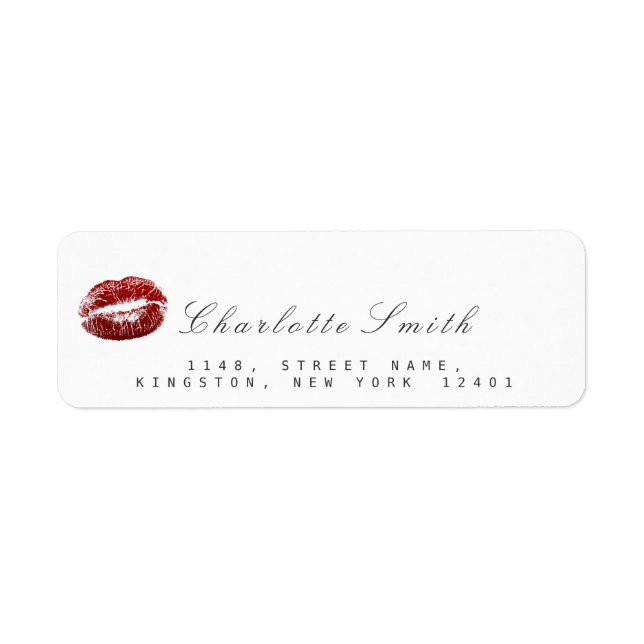 Red Lips Kiss maquillage blanc RSVP (Devant)
