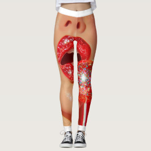 Red Lips Leggings