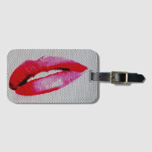 Red Lips Luggage Tag