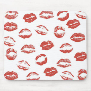 Red Lips Mouse Pad