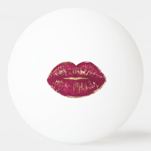 Red Lips Ping Pong Ball