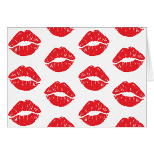 Red Lips, Red Lipstick, Kiss, Pattern Of Lips