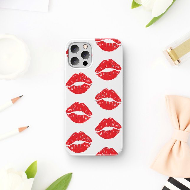 Red Lips, Red Lipstick, Kiss, Pattern Of Lips (Creator Uploaded)