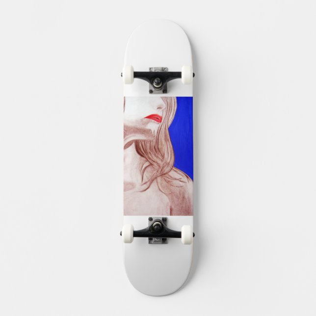 ~Red Lips~  SKATE DECK, CUSTOMIZE IT! Skateboard (Front)