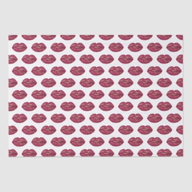 Red Lips Tissue Paper (Front)