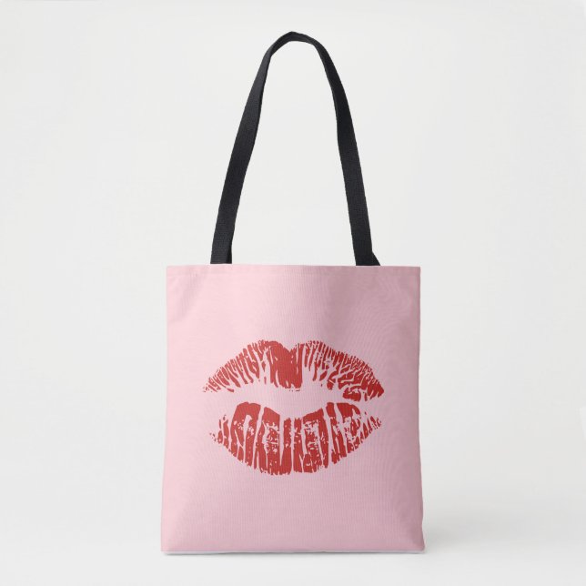 Red lips Tote Bag (Front)