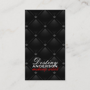 Red Lips - Tufted Makeup Business Cards