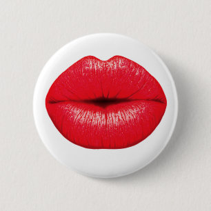 Red Lipstick - Marilyn Monroe Style 2 Inch Round Button