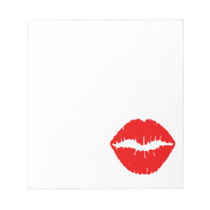 Red Lipstick Notepad