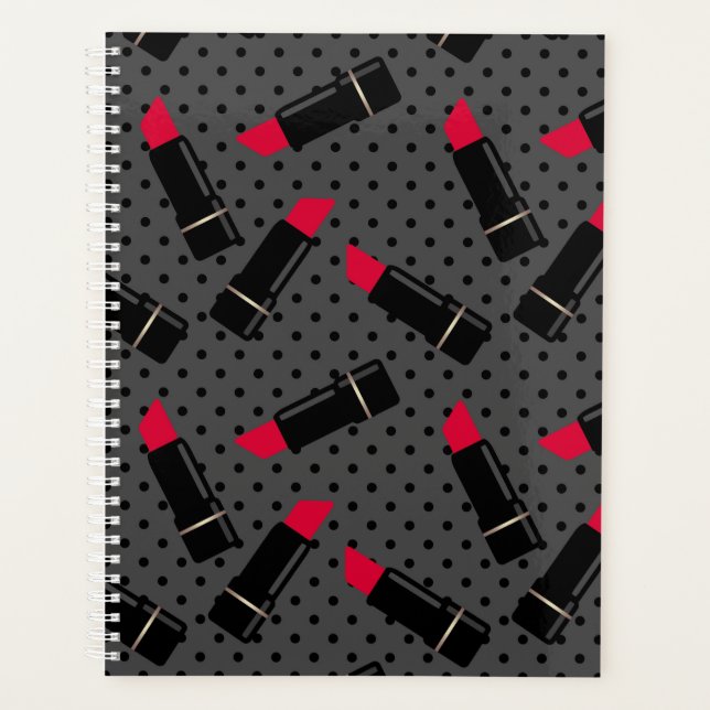 Red lipstick , retro planner (Front)