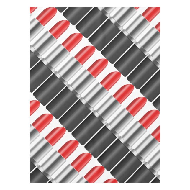 Red lipstick. tablecloth (Front)