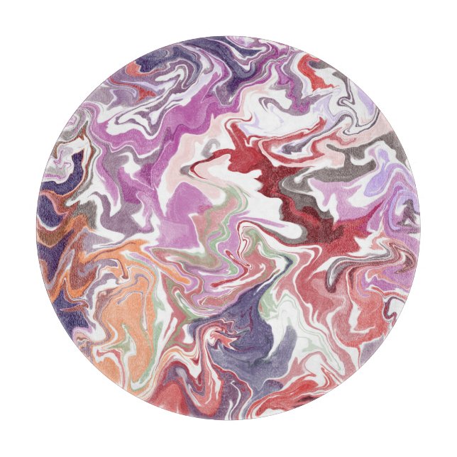 Red liquid acrylic  cutting board (Front)