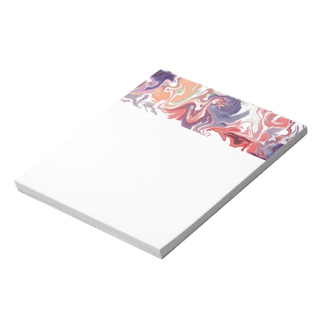 Red liquid acrylic notepad (Rotated)