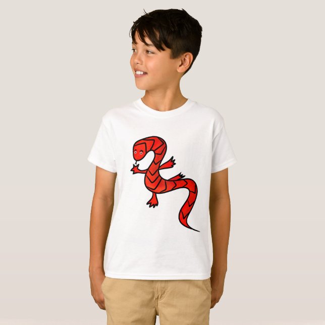 Red lizard T-Shirt (Front Full)