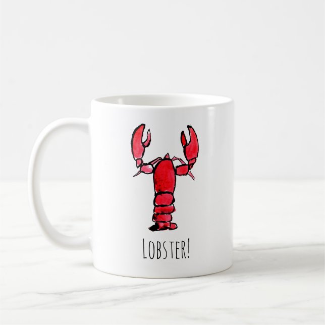 Red Lobster Coffee Mug (Left)