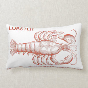 Red Lobster Lumbar Pillow