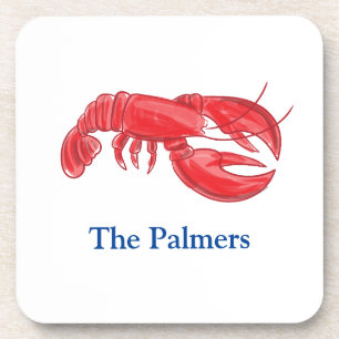 Red Lobster Personalized Coaster