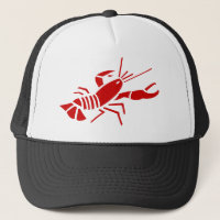 Red lobster trucker hat