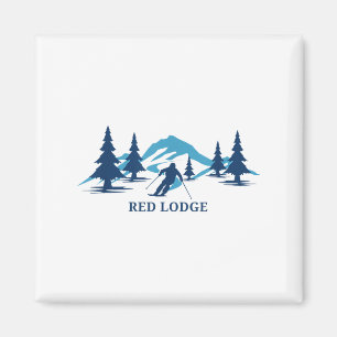 Red Lodge Montana Ski Resort Skiing Skier _1  Magnet
