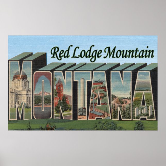 Red Lodge Mountain, Montana Poster (Front)
