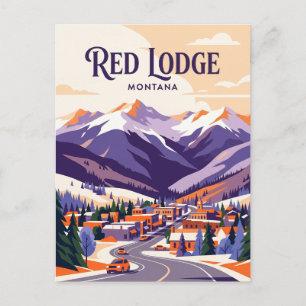 Red Lodge USA Postcard