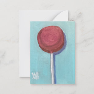 Red Lollipop Card