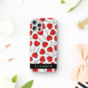 Red Lollipops, Heart Lollipops, Lolly, Your Name iPhone 16 Case