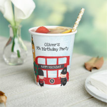 Red London Bus and Clock Tower Kids Birthday Party