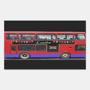 Red London Bus Double Decker Sticker