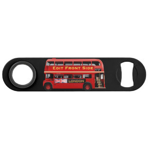 Red London Bus Themed Bar Key