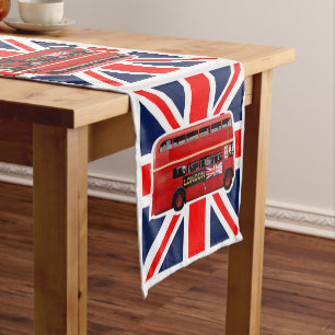 Red London Bus Themed Short Table Runner