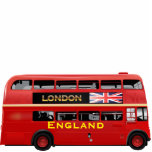 Red London Double Decker Bus Standing Photo Sculpture<br><div class="desc">The red Leyland Titan RTL554 Double-Decker bus is a true symbol of London and Britain. Press the "Customize" button to add text,  pick the font,  adjust colours & size,  and make a perfect gift or souvenir for your loved ones!</div>