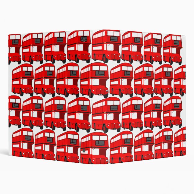 Red London Double Decker Bus Wallpaper Binder (Background)