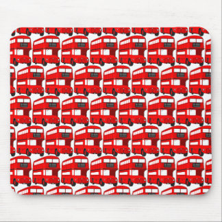 Red London Double Decker Bus Wallpaper Mouse Pad