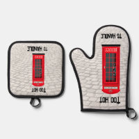 Red London Phone Booth with Custom Name & Caption