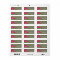 Red lotus flower blossom green return address