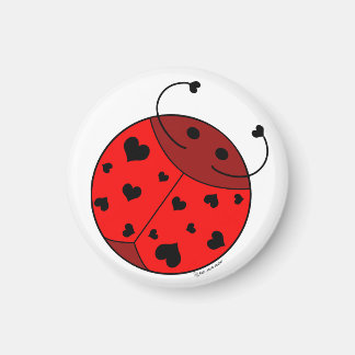 Red Love Bug- Magnet
