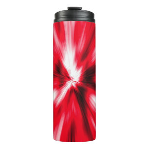 Red Love Burst Tie Dye Customize Personalize Thermal Tumbler