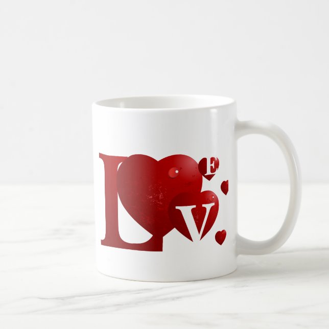 Red LOVE Coffee Mug (Right)