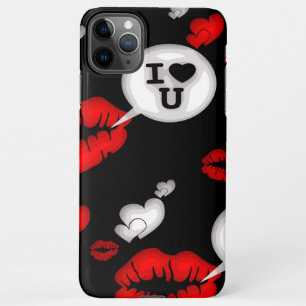 Red Love Hearts And Lips iPhone 11Pro Max Case