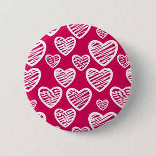 Red Love hearts Button