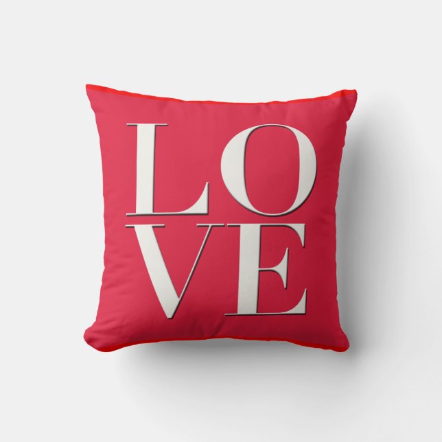 Red "Love" Pillow (Front)