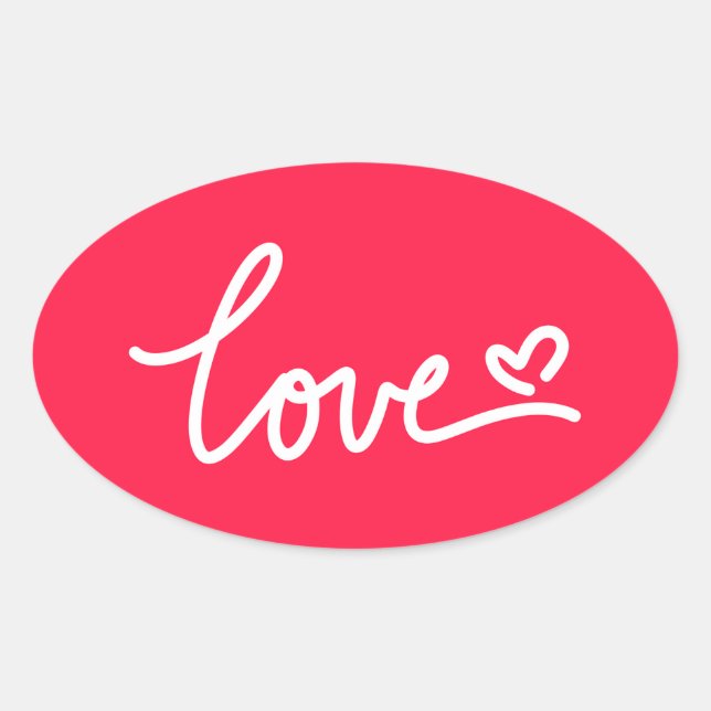 Red love stickers (Front)