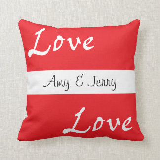Red Love Throw Pillow