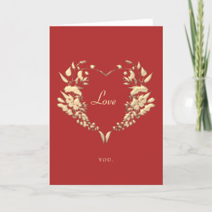 Red Love Valentine's Day Holiday Card