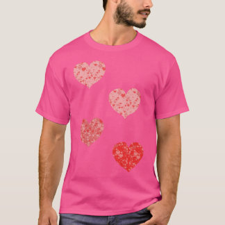 Red Lovely Hearts T-Shirt